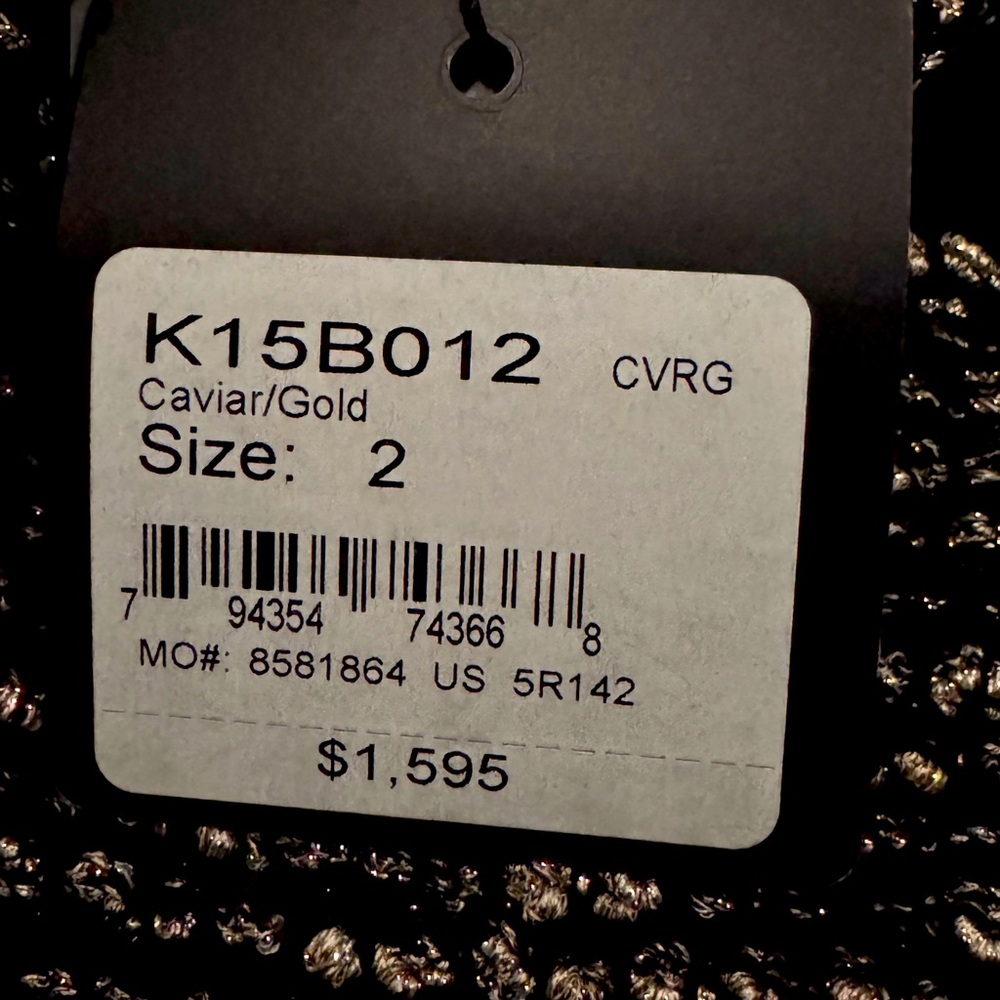 St. John Couture Black & Gold Dress Sz 2 - Picture 7 of 12